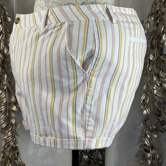 A.N.A Striped Midi Shorts Women’s 18 | Pastel Coastal‎ Preppy Y2K Resort Vibes - Picture 7 of 11